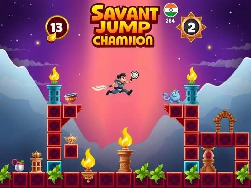 Chart showing Savant Jump Champion download growth in India
